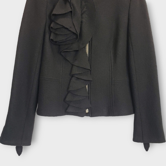 Rebecca Taylor Wool Ruffled Jacket - Picture 4 of 12